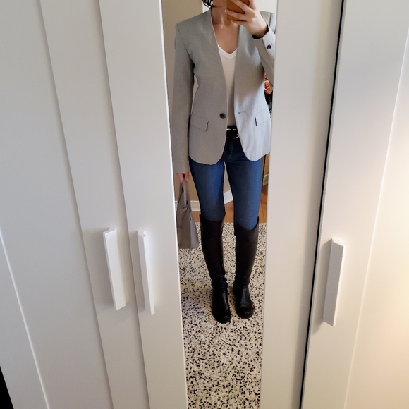 Zara Checkered / Plaid blazer - Picture 4 of 7